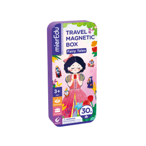 Puzzle magnetic in cutie metalica, joc de potrivire si asociere - Povesti - imagine 6